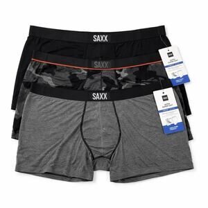 Saxx Boxer Briefs Mens 3XL Relaxed Fit Ultra Super Soft Ballpark Pouch Lot 3 NWT